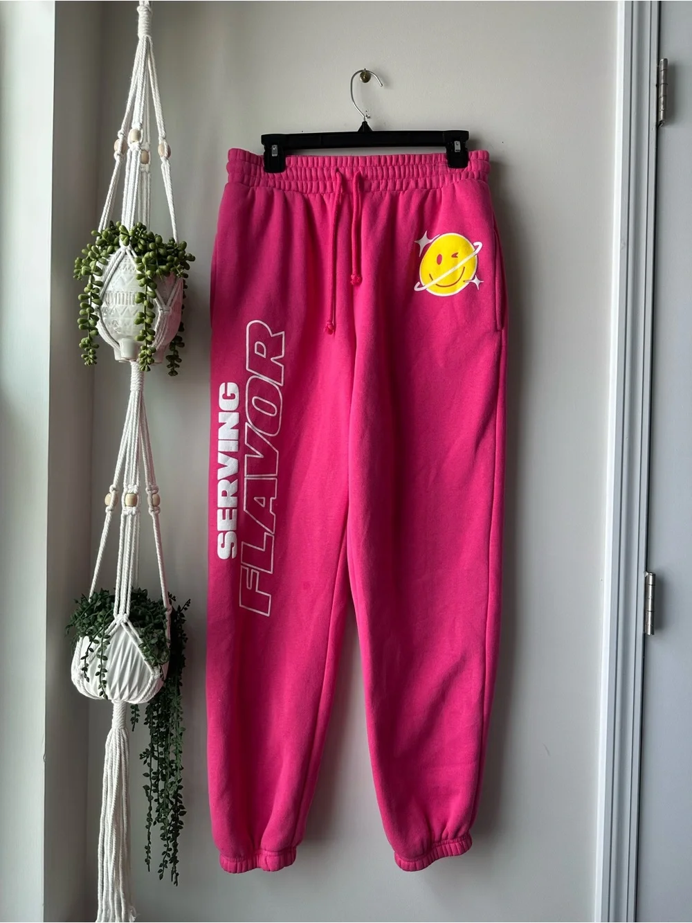 Serving Flavor Kids Pink Graphic Joggers